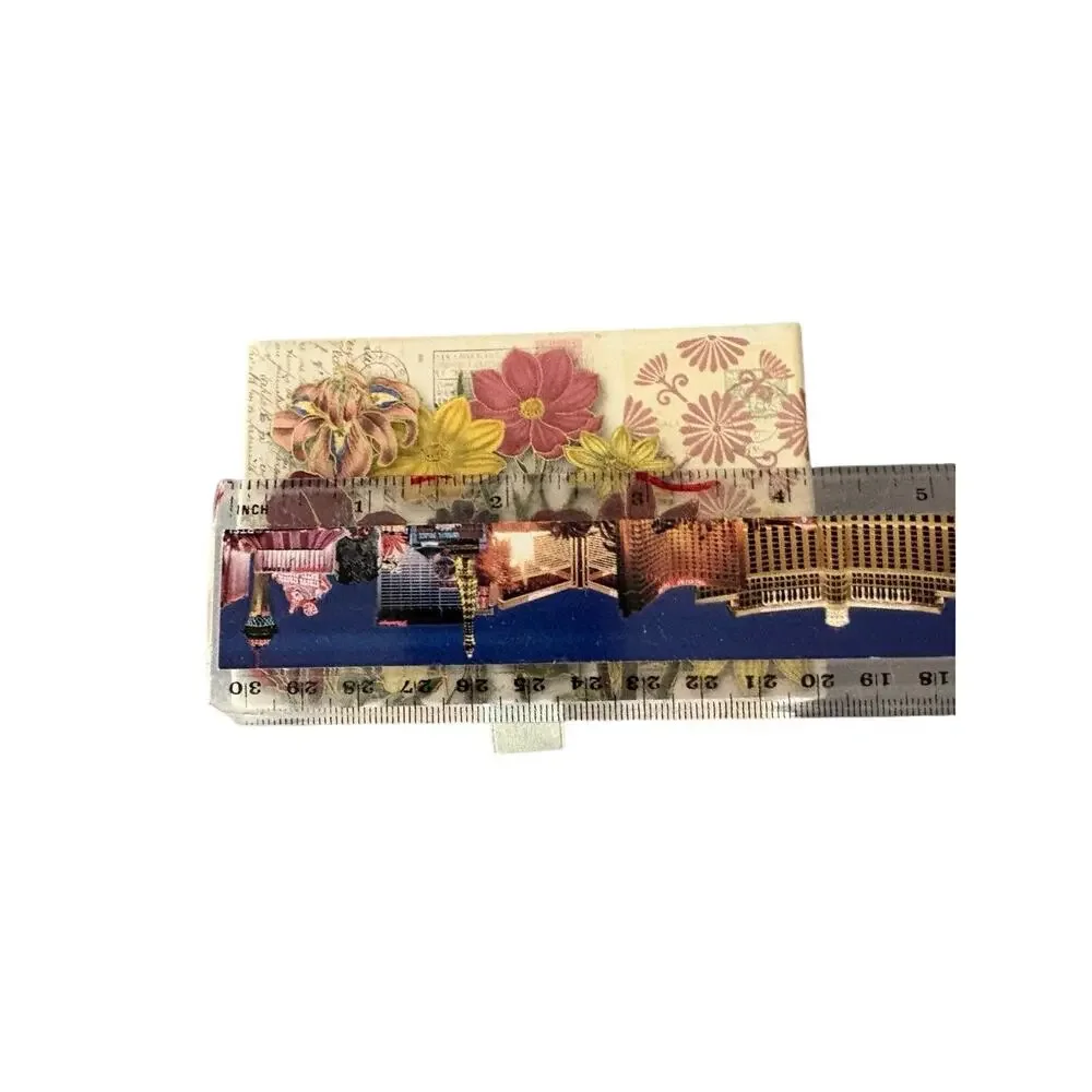 Punch Studio Floral Butterfly 2 Drawer Keepsake Jewelry Box Trinket Chest Vanity